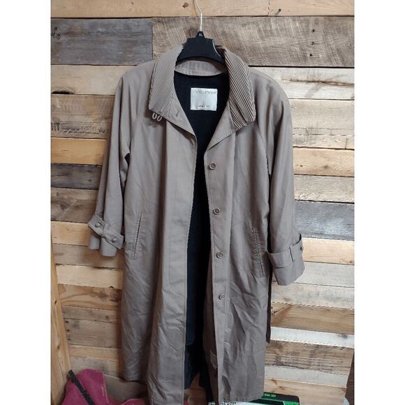 VTG London Fog Limited Edition Khaki Size 10 Petite Women's Lined Trench Coat - Picture 1 of 5